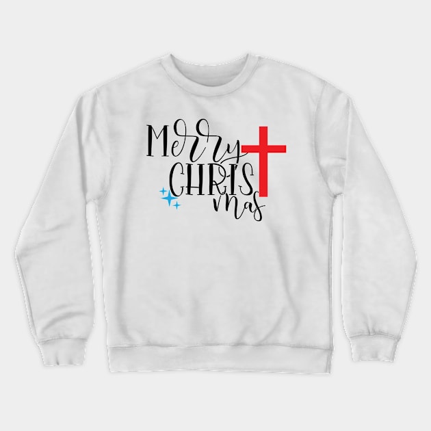 Merry Christ Mas Crewneck Sweatshirt by Coral Graphics